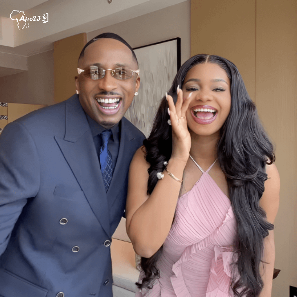 Juma Jux and his Nigerian wife, Priscilla Ojo.