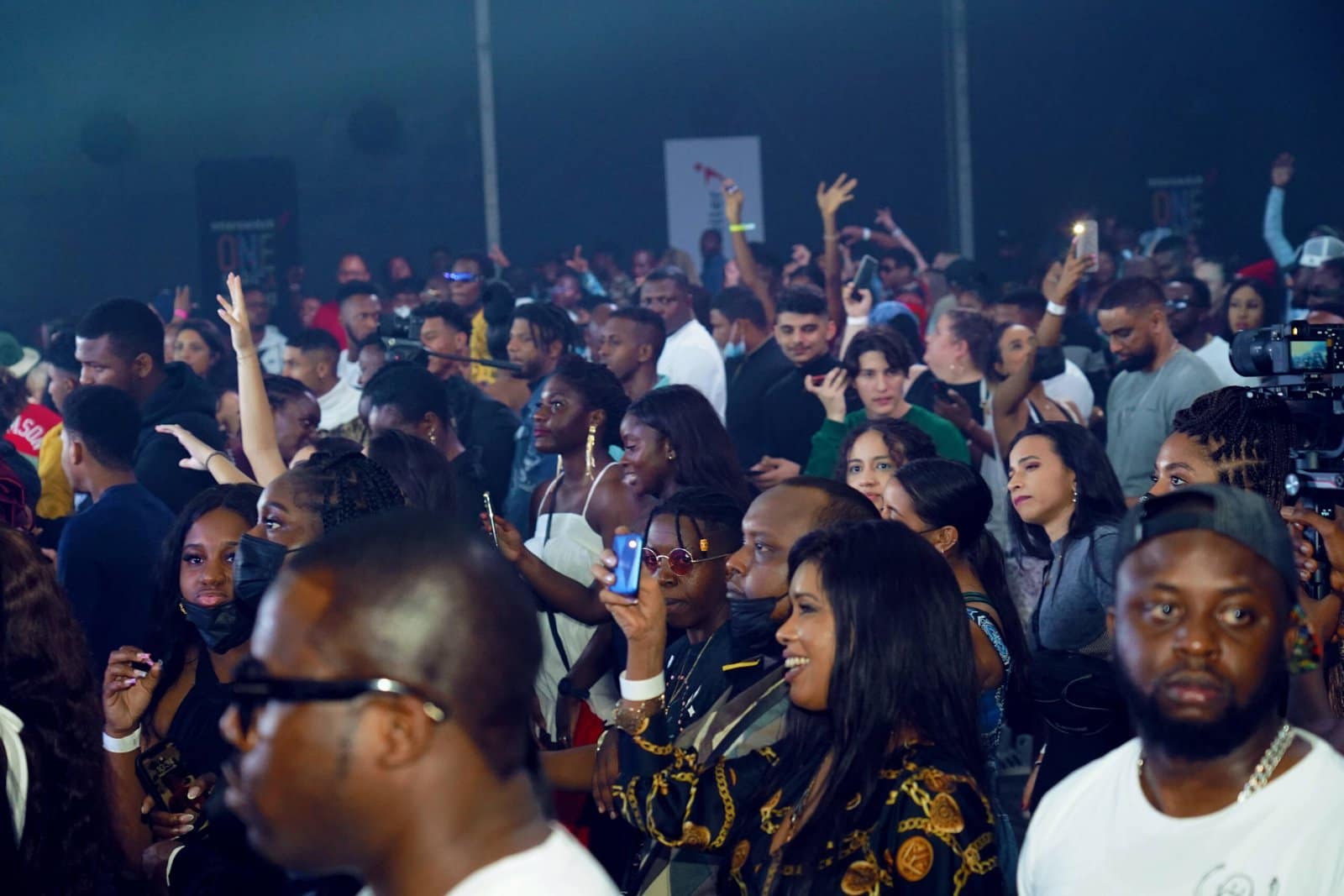 People at the One Africa Music Fest 2021