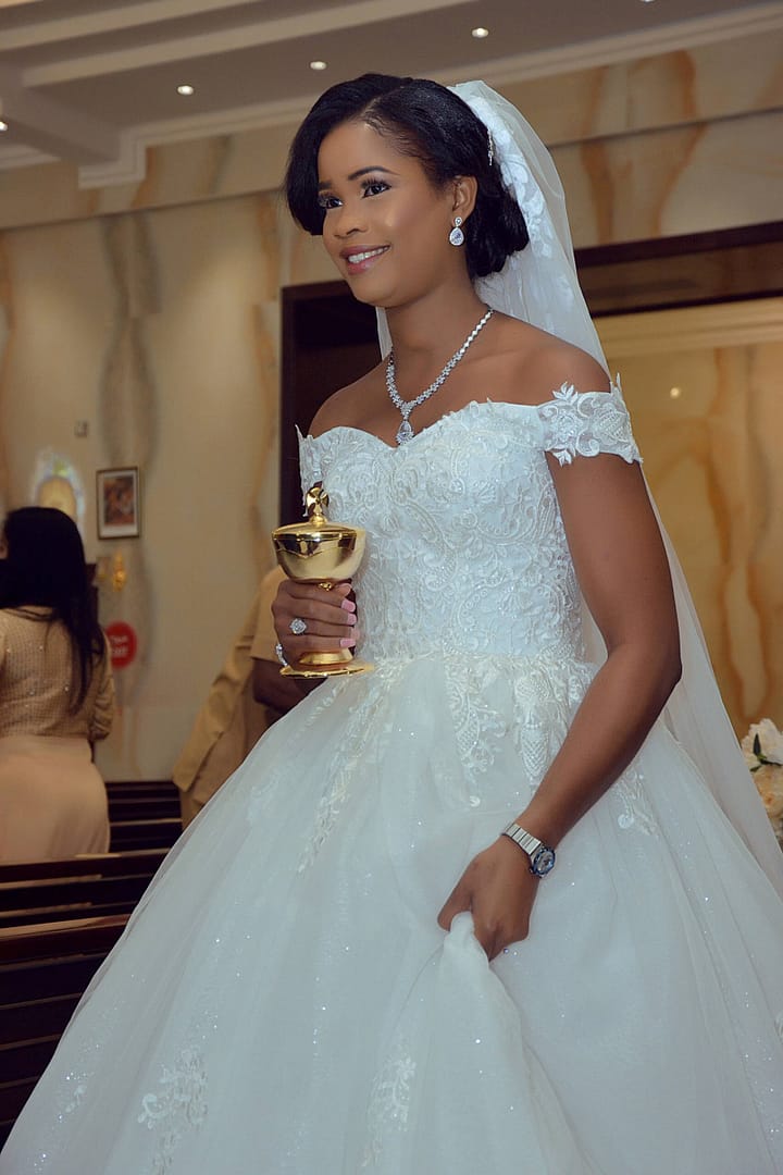 Zinny at her wedding